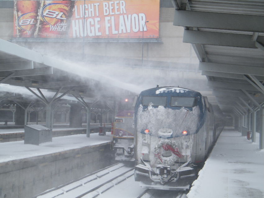 Photo of Downeaster in the snow