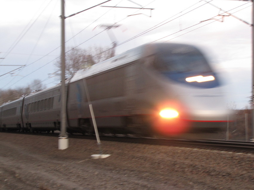 Photo of Acela Express in High speed Territory