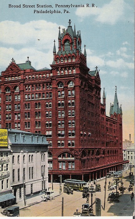 Photo of Broad Street Station  (Post card )