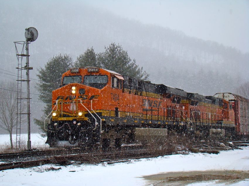 Photo of SNOWY MOAY w/ BNSF
