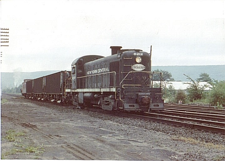 Photo of new york central rs2 with a cut of coal cars at northadams jct