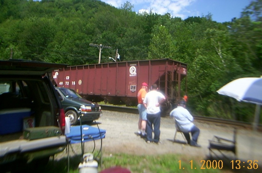 Photo of westbound ns empty bow coal train heading west at the hoosac tunnel