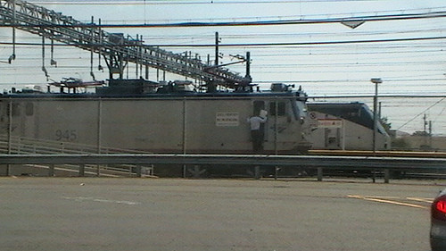 Photo of Amtrak Engines at NH Yard