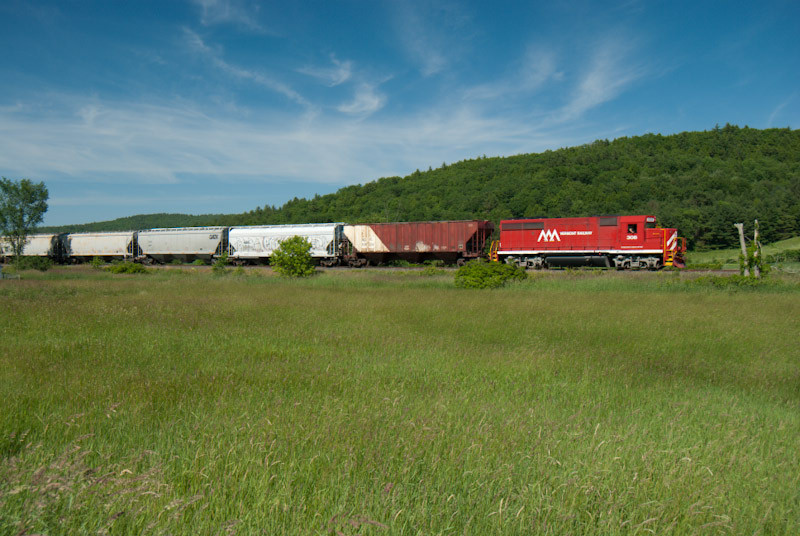 Photo of WACR train NPWJ at Fairlee, VT.