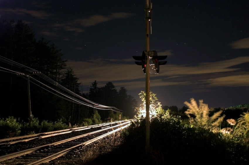 Photo of Ayer at night