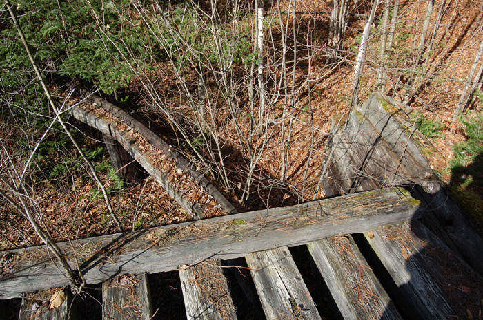 Photo of turntable pit at North Stratford, NH