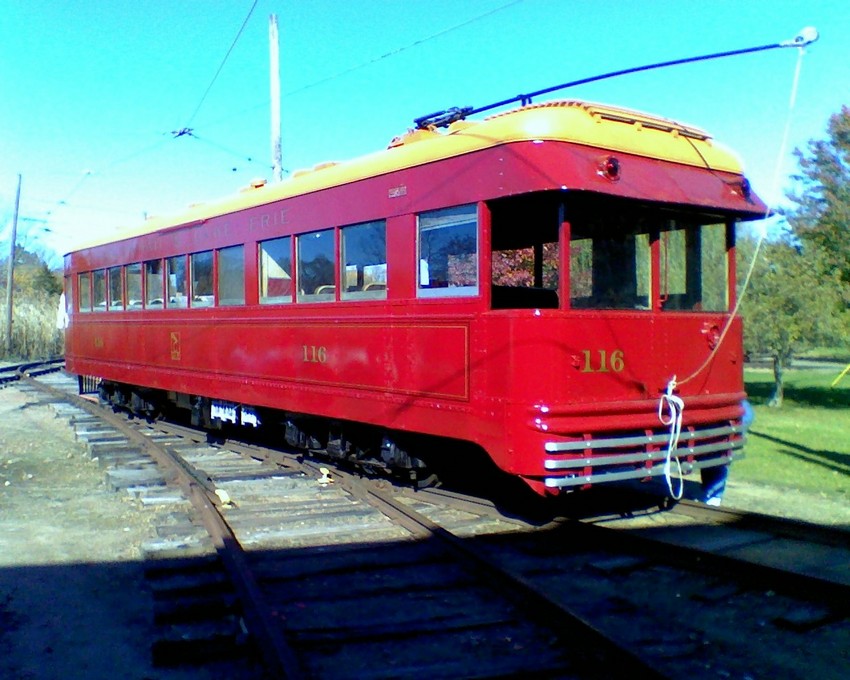 Photo of C&LE 116 at Shore Line Trolley Museum