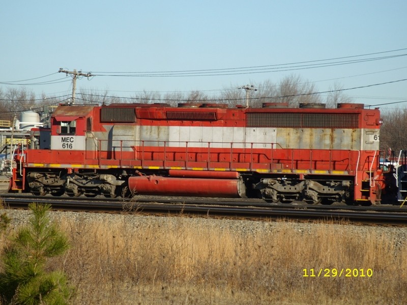 Photo of MEC#616e is SD45-2 and will be repowered if not already.JPG