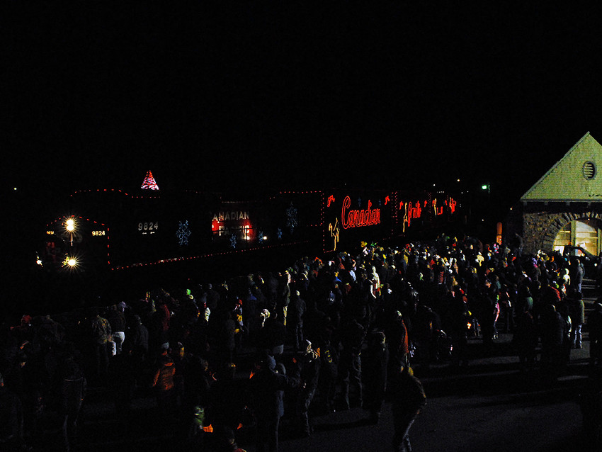 Photo of CPR Holiday Train 2010 - Port Henry, NY Gathering