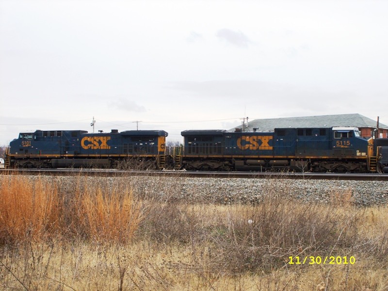 Photo of CSX power comes again to Rigby Yard!!! Stays  to get pictures, CSX#5101e & CSX#5