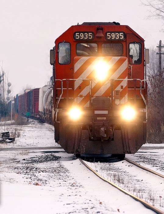 Photo of CP 253 Departs CPC-191 at Rouses Point with SD40-2
