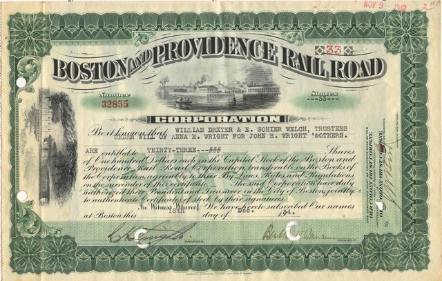 Photo of Stock Certificate