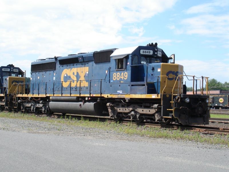 Photo of CSX 8849 Sits in West Springfield Yard