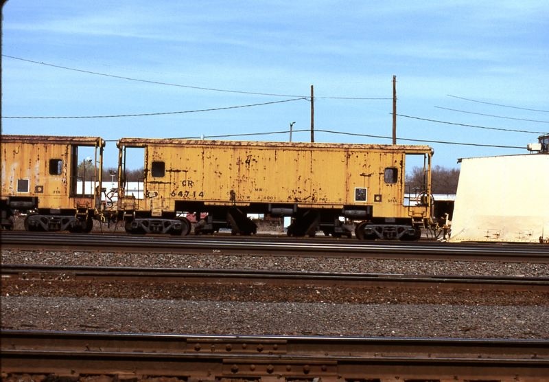 Photo of CR Flanger 64714 sits in West Springfield Yard