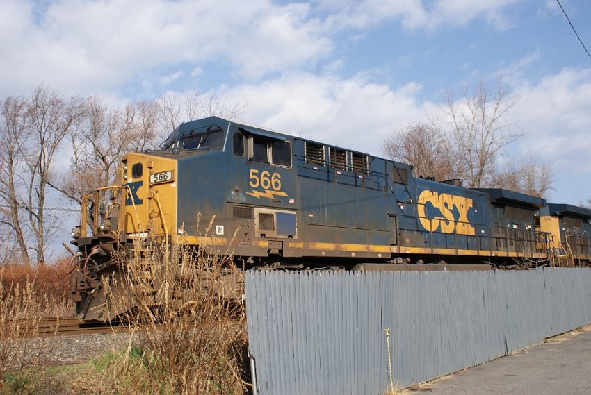 Photo of CSX566 sits at MP27 In Lowell,MA.