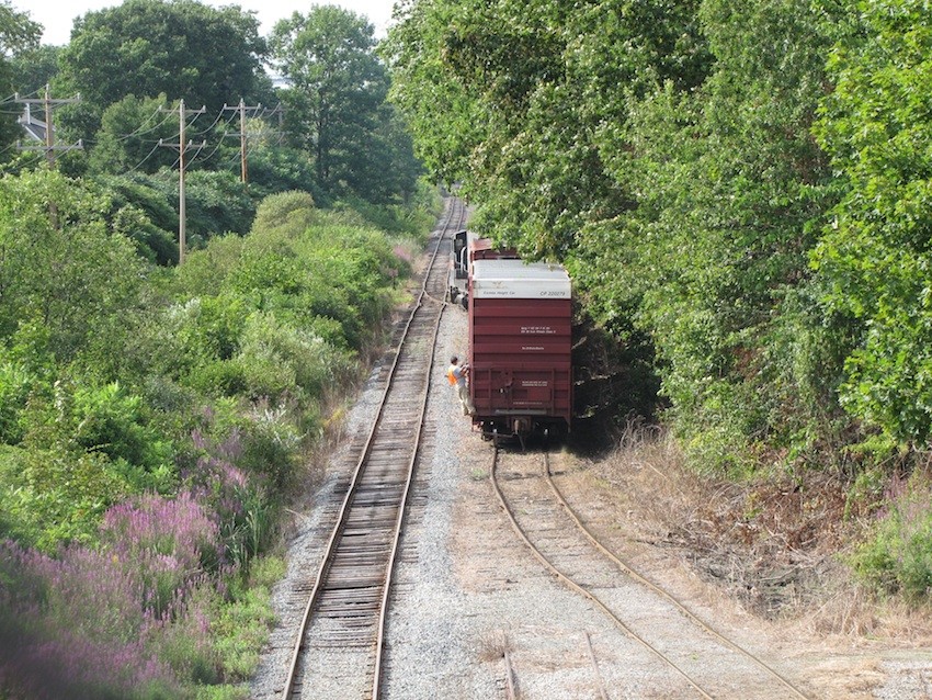 Photo of Making a delivery on the Portsmouth Branch