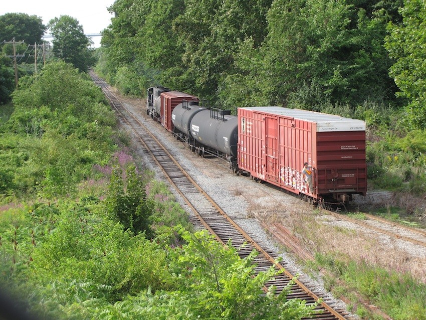Photo of Making a delivery on the Portsmouth Branch