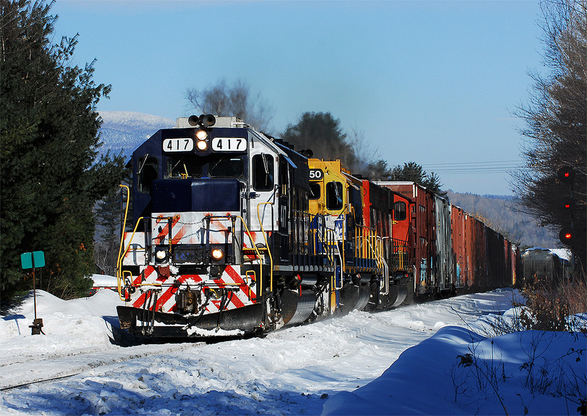 Photo of NECR 324 at South Siding Switch Claremont Jct., NH