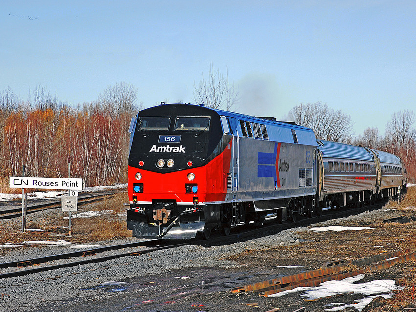 Photo of Amtrak Commemorative Retro '71 156 on CN RP Sub