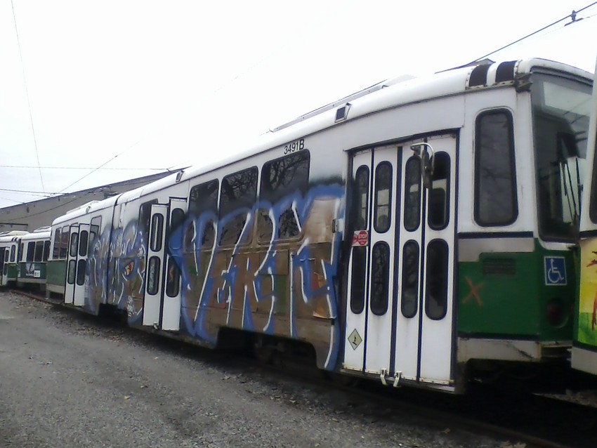 Photo of MBTA Boeing LRV 3491 at Riverside
