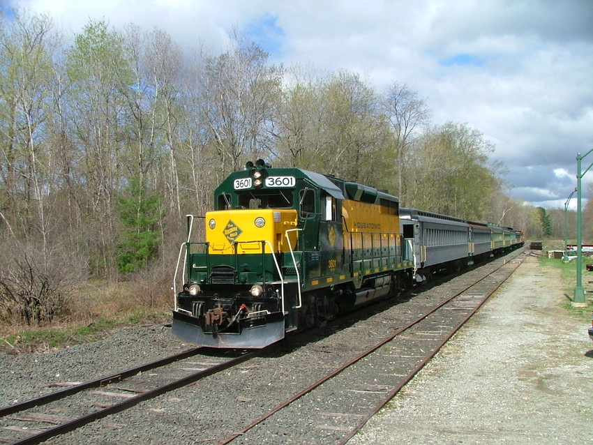Photo of heading southbound on the first run of the day for the pittsfield limited
