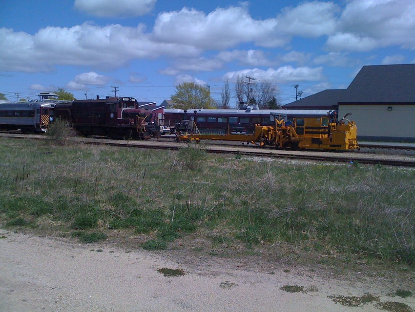 Photo of MOW equipment in the Hyannis yard