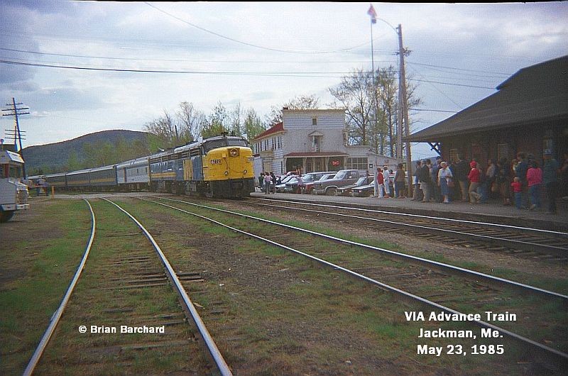 Photo of VIA RAIL Advance Train, Jackman, Me., .....No. 1