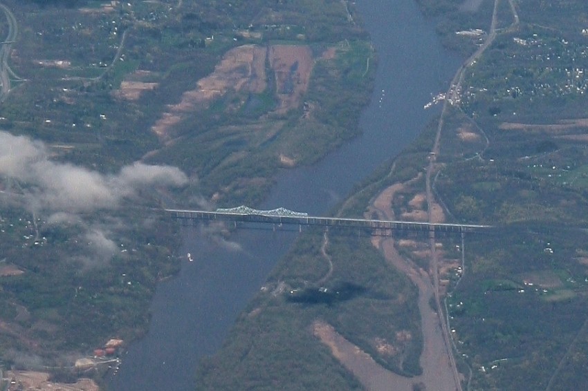Photo of Castleton Bridge from 30,000'