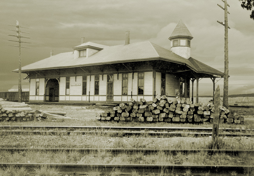 Photo of Joint BML/MEC Station House at Burnham Jt, ME (c1950)