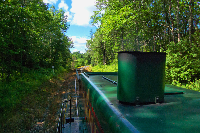 Photo of BML#50 approaching MP 4.0 four miles inland from Belfast, ME