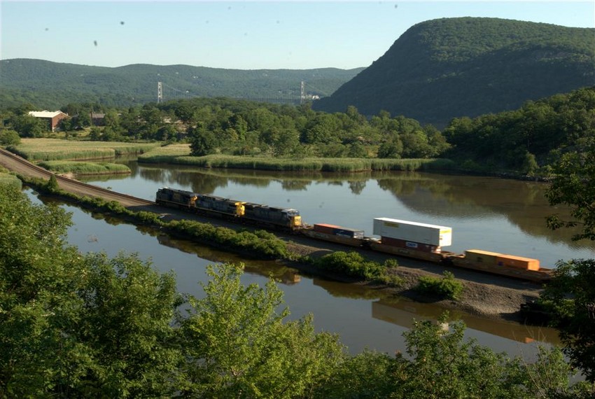 Photo of Another Stack Train on the River Line