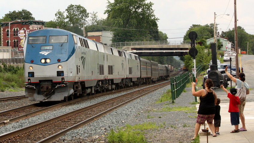 Photo of Amtrak's Train 449 the Lake Shore Limited in Palmer MA