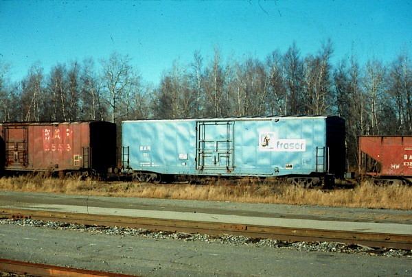 Photo of BAR Fraser Paper boxcar