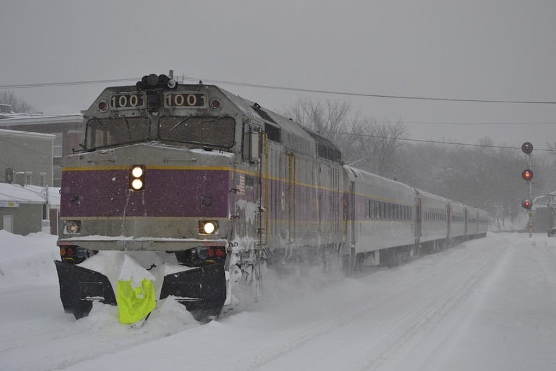 Photo of MBTA in the Snow!