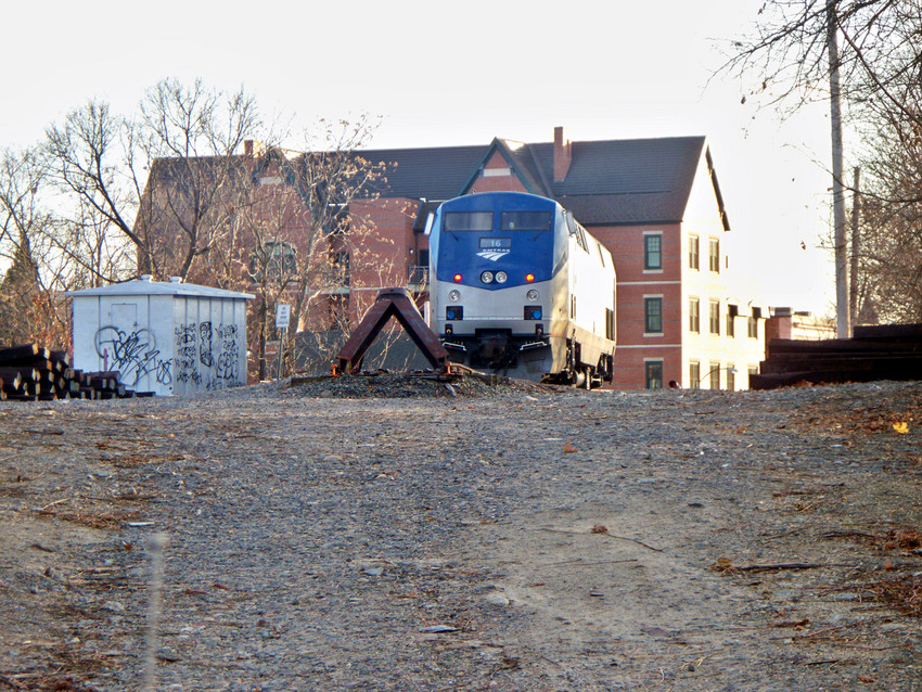 Photo of Downeaster 693's Engine #16 In Winchester On Woburn Loop
