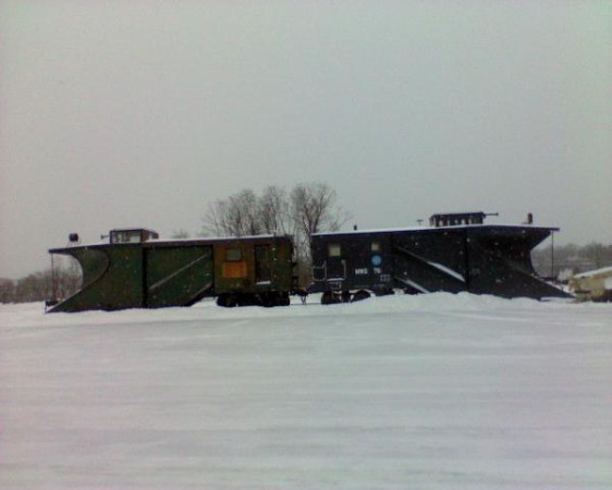 Photo of MEC snow plows at Waterville