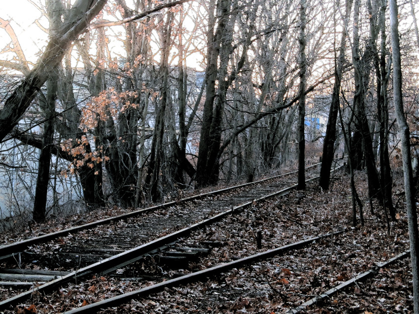 Photo of A Section of the Former Central Massachusetts Railroad at Waltham, MA
