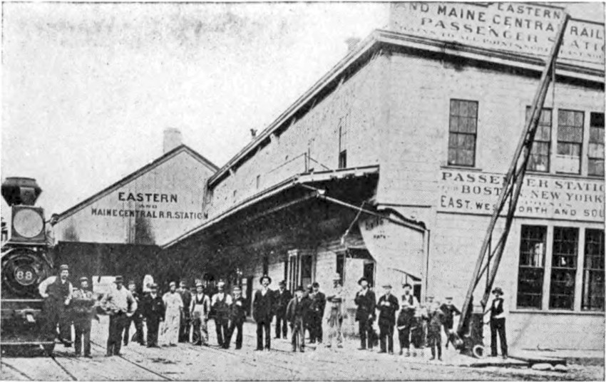 Photo of First railroad station in Portland, Maine
