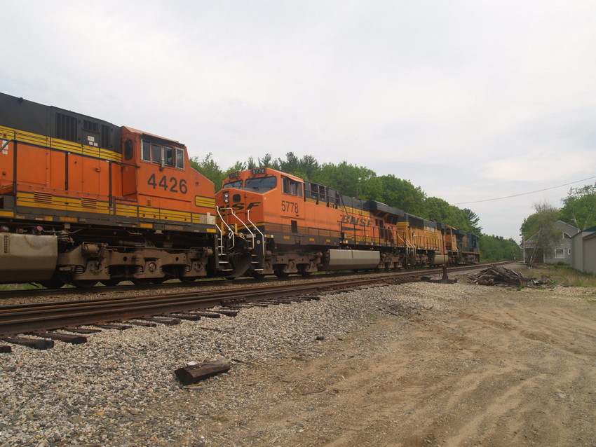 Photo of BNSF Crude Oil Test Train in Wells Maine