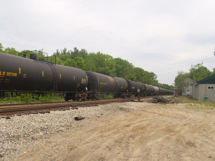 Photo of BNSF Crude Oil Test Train in Wells Maine