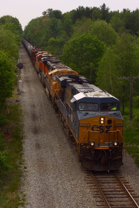 Photo of Eastbound Oil train at  Biddeford, ME