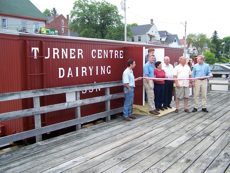 Photo of WW&F Railway Turner Center Dairy Car dedication