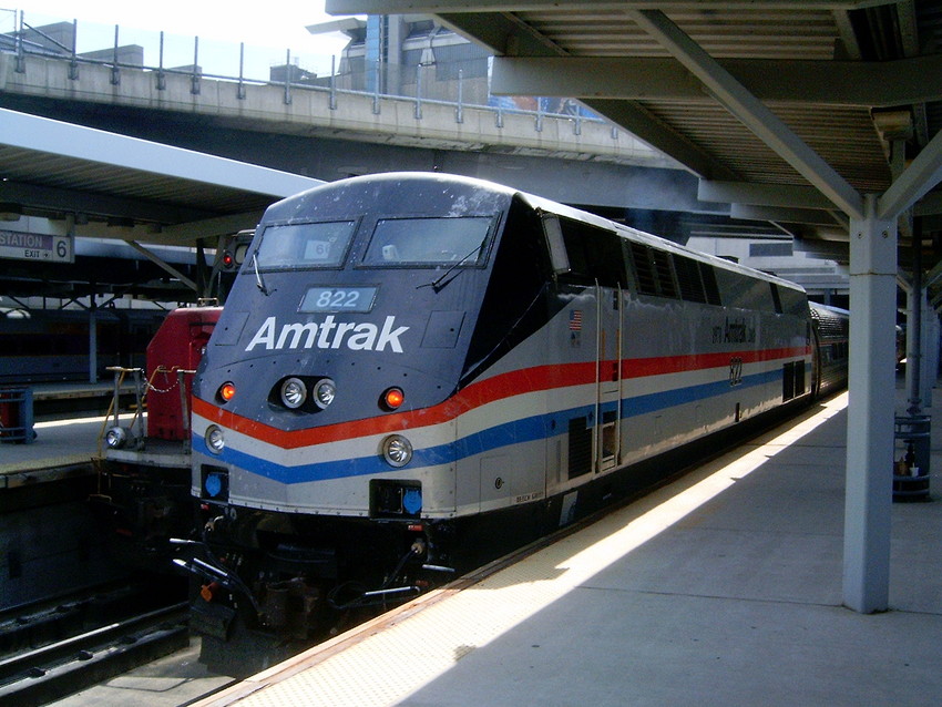 Photo of Amtrak 822 on the Downeaster, Boston MA
