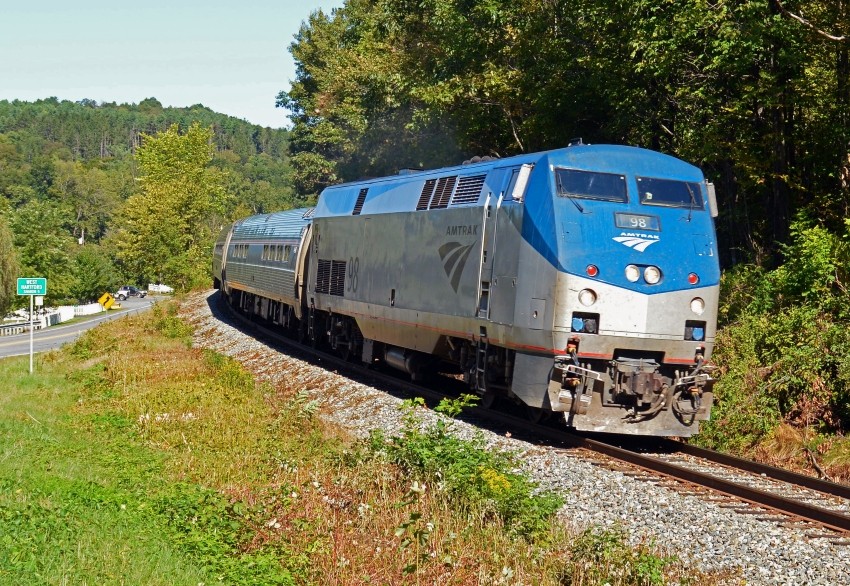 Photo of Amtrak 57 West Hartford, VT 9/9/12