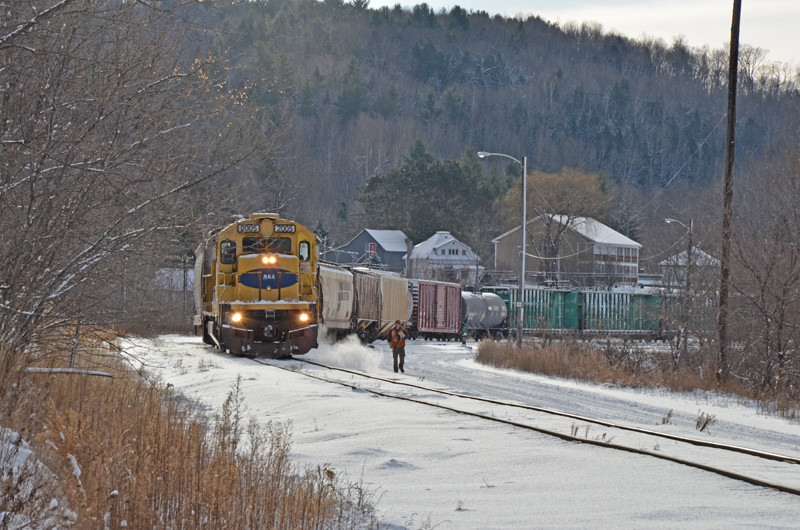 Photo of MM&A train 710 Newport, VT
