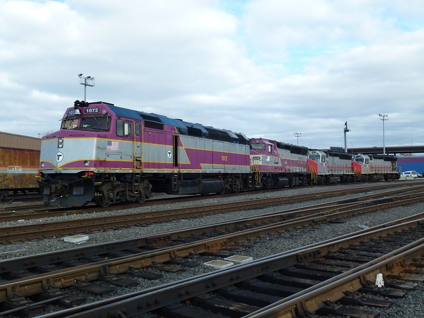 Photo of Locomotive Line at the Boston Engine Terminal