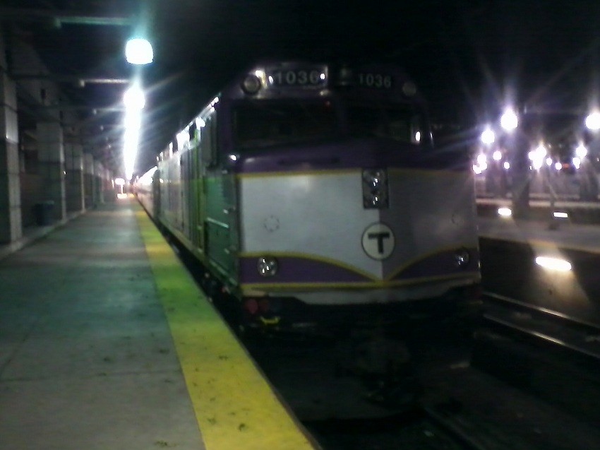 Photo of MBTA F40PHM-2C 1036 at South Station