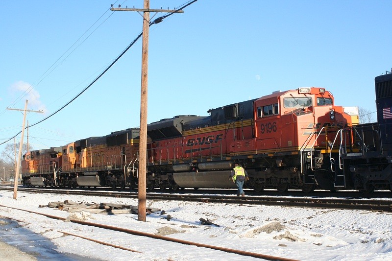 Photo of Arrival of Loaded Oil Train in Waterville-January 23,2013 at 2:20 p.m.