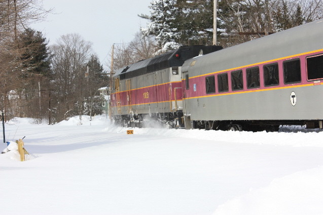 Photo of First train west after the storm
