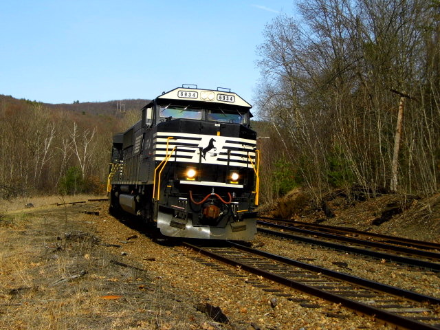 Photo of norfolk southern sd60e on the lead of 23k @ millerfalls ma